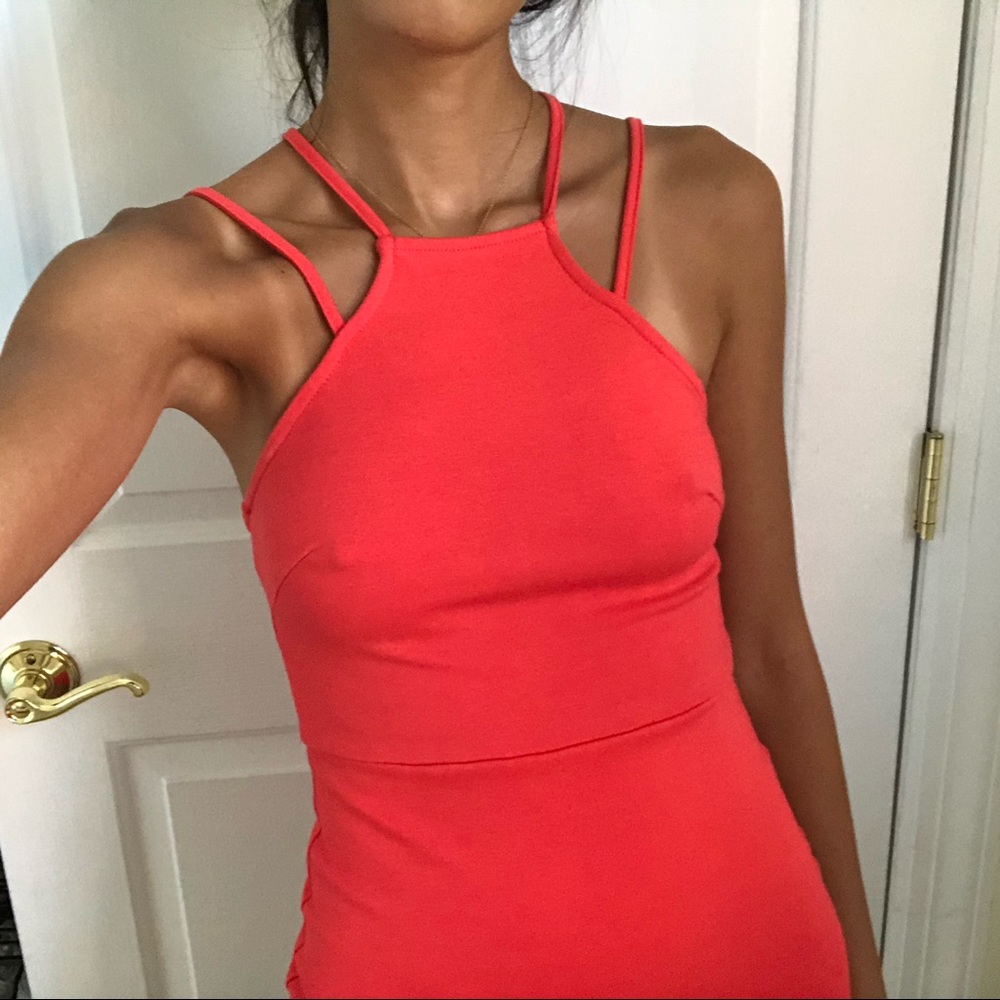 Lulu’s red orange dress